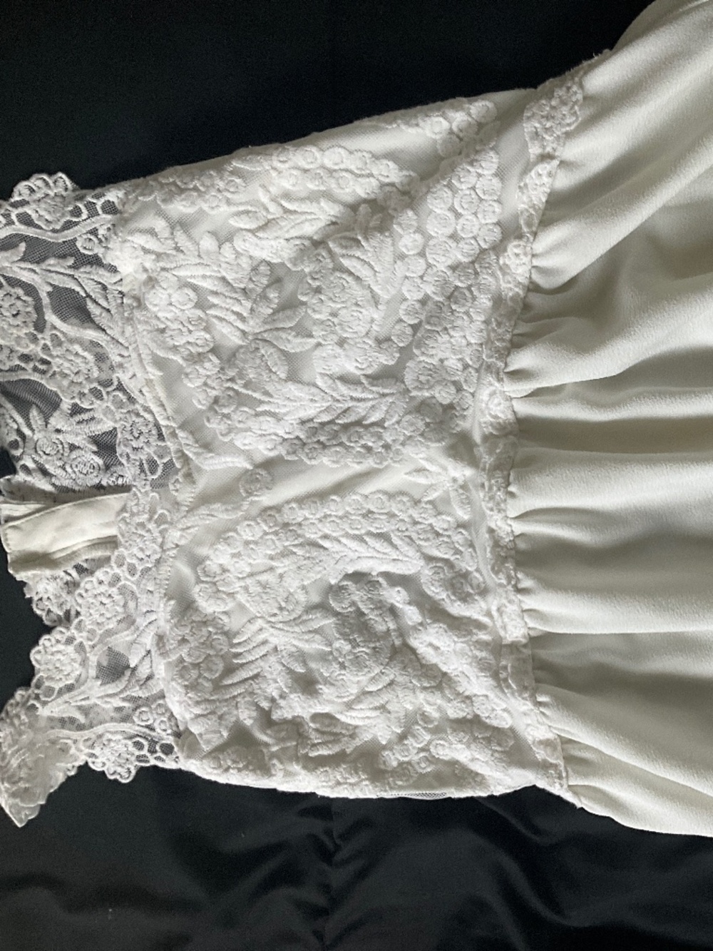 H&M Vintage White Lace Mini Dress